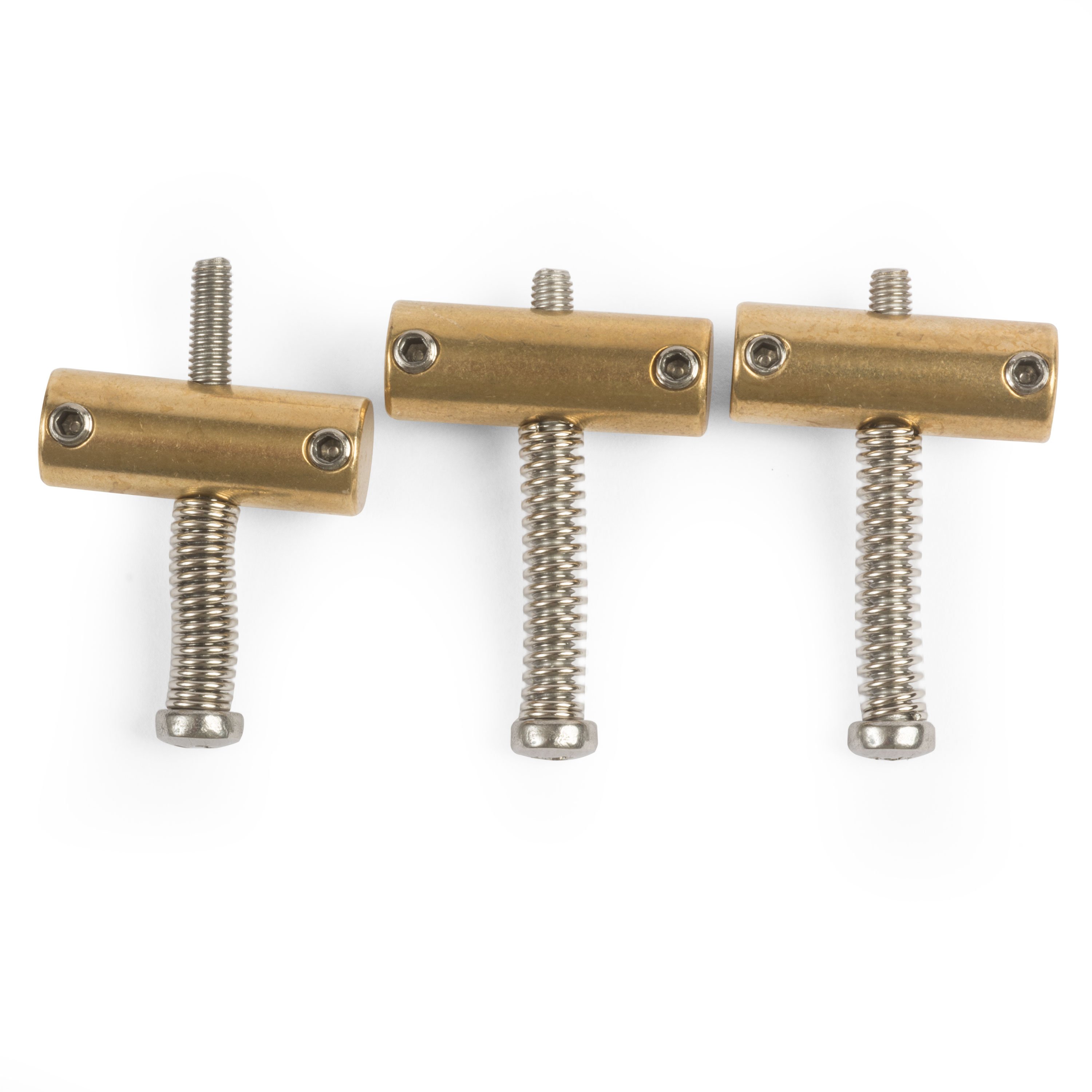 Bridge Adjustment Screws, Brass, Set