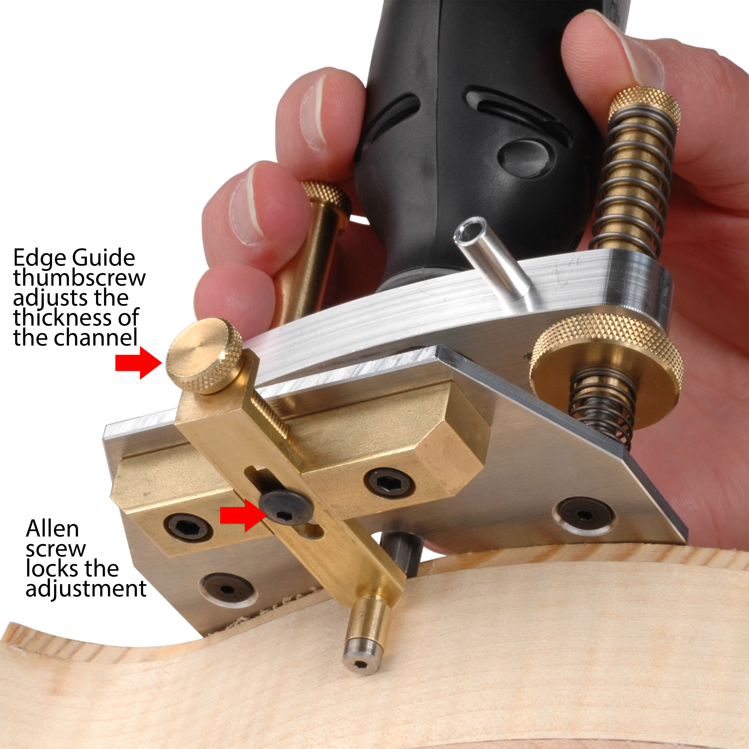 StewMac Custom Foredom Handpiece Tool Fits Dremel-Compatible Router Bases