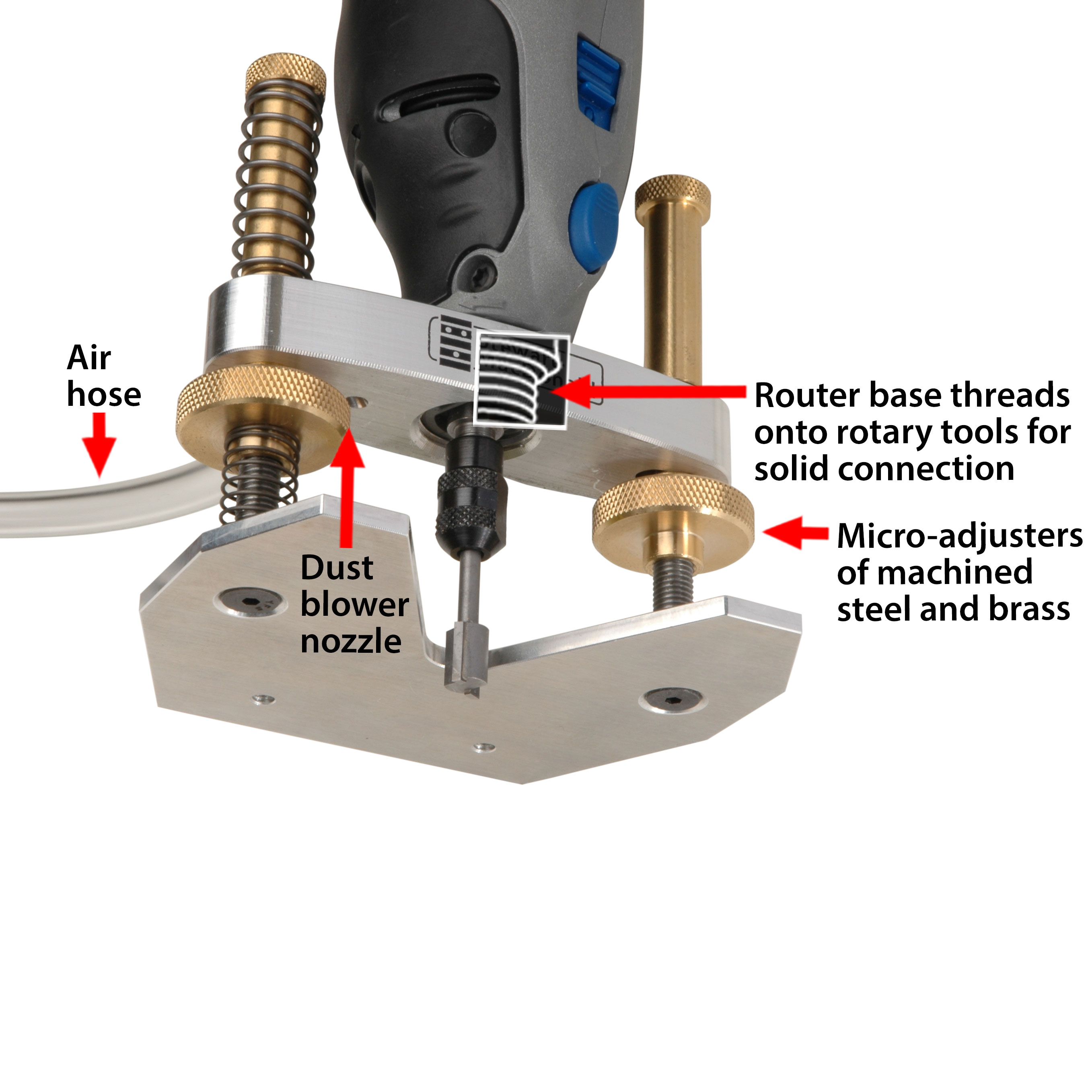 Foredom Power Tool with Precision Router Base Set, Domestic - StewMac