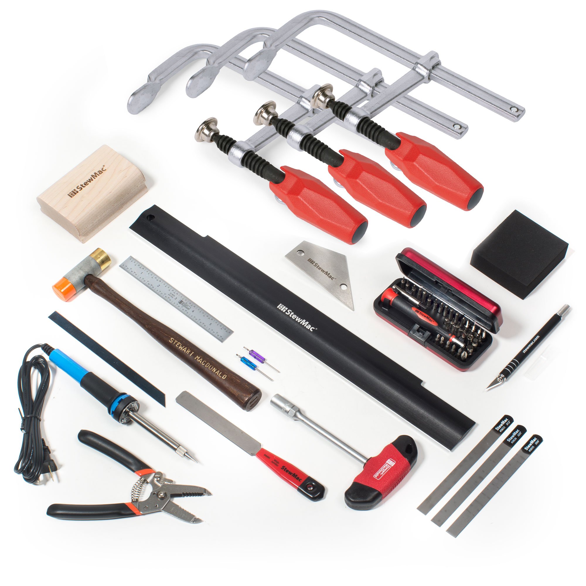 Electric Guitar Kit Builders Deluxe Tool Set - Set Neck