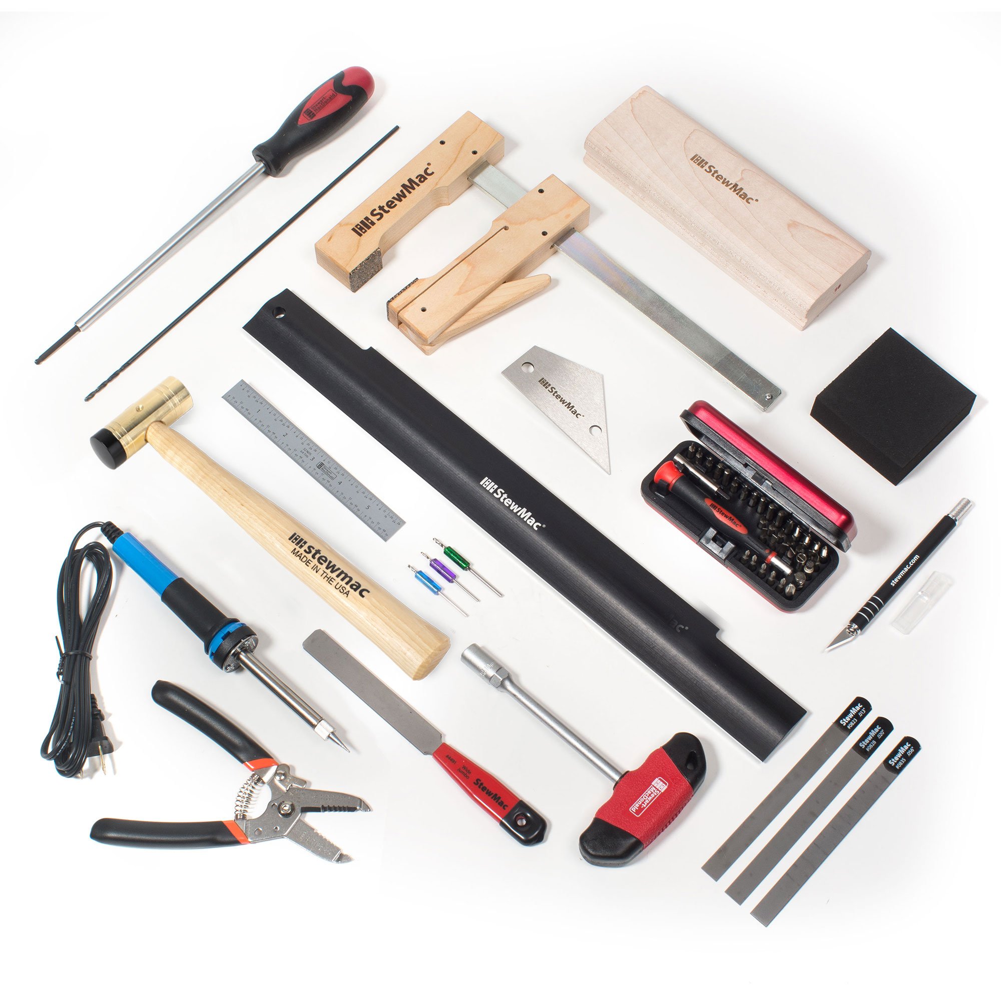 Electric Guitar Kit Builders Deluxe Tool Set - Bolt-on Neck