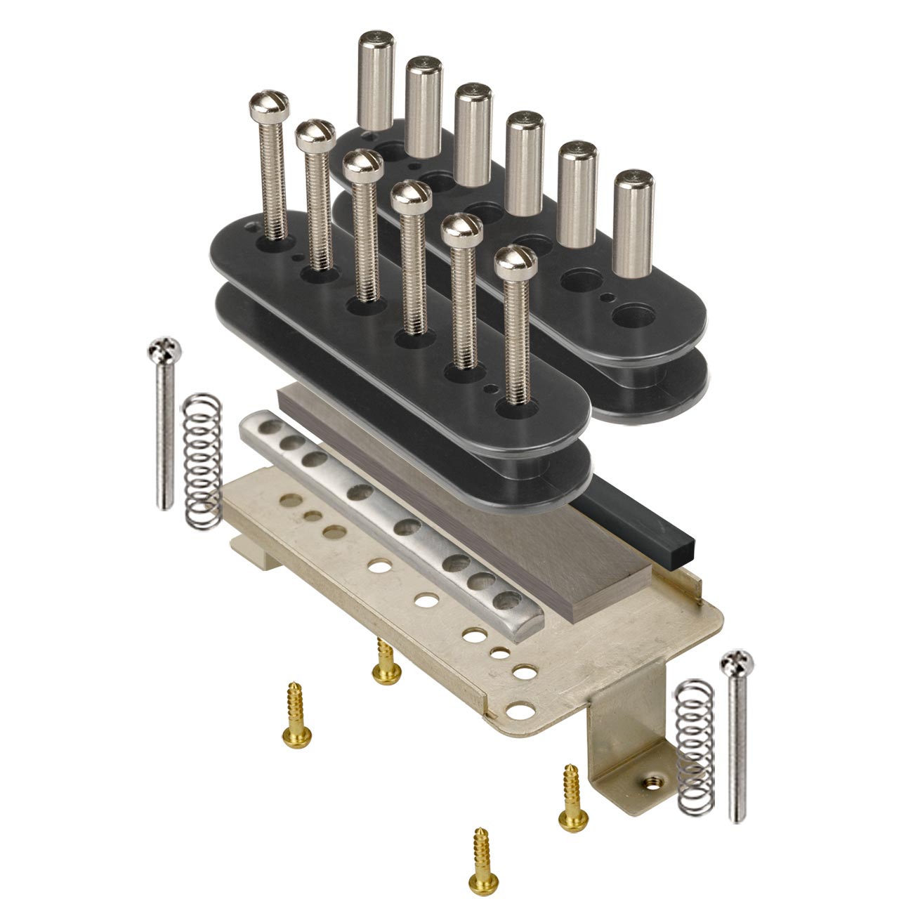 Humbucker Kit, With Alnico 5 magnets and black bobbins - StewMac