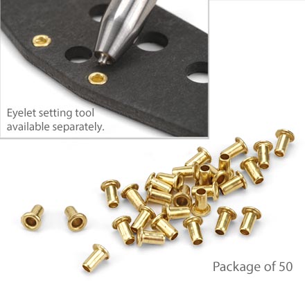 Brass Pickup Eyelets, Package of 50