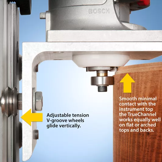 TrueChannel Binding Router Jig with Binding Bit Set - StewMac