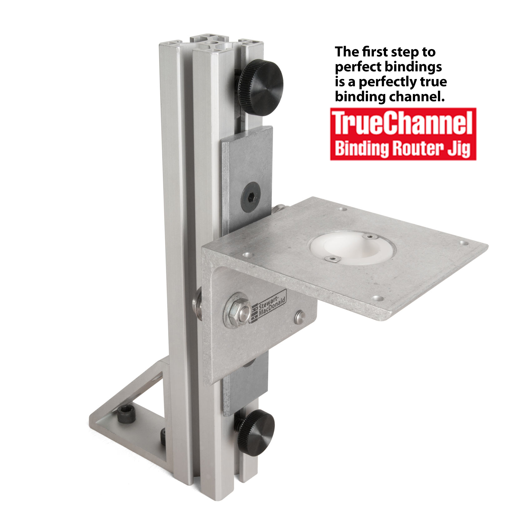 TrueChannel Binding Router Jig with Guitar Body Cradle StewMac