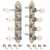 Waverly F-style Mandolin Machines with Ivoroid Knobs, Bright Nickel