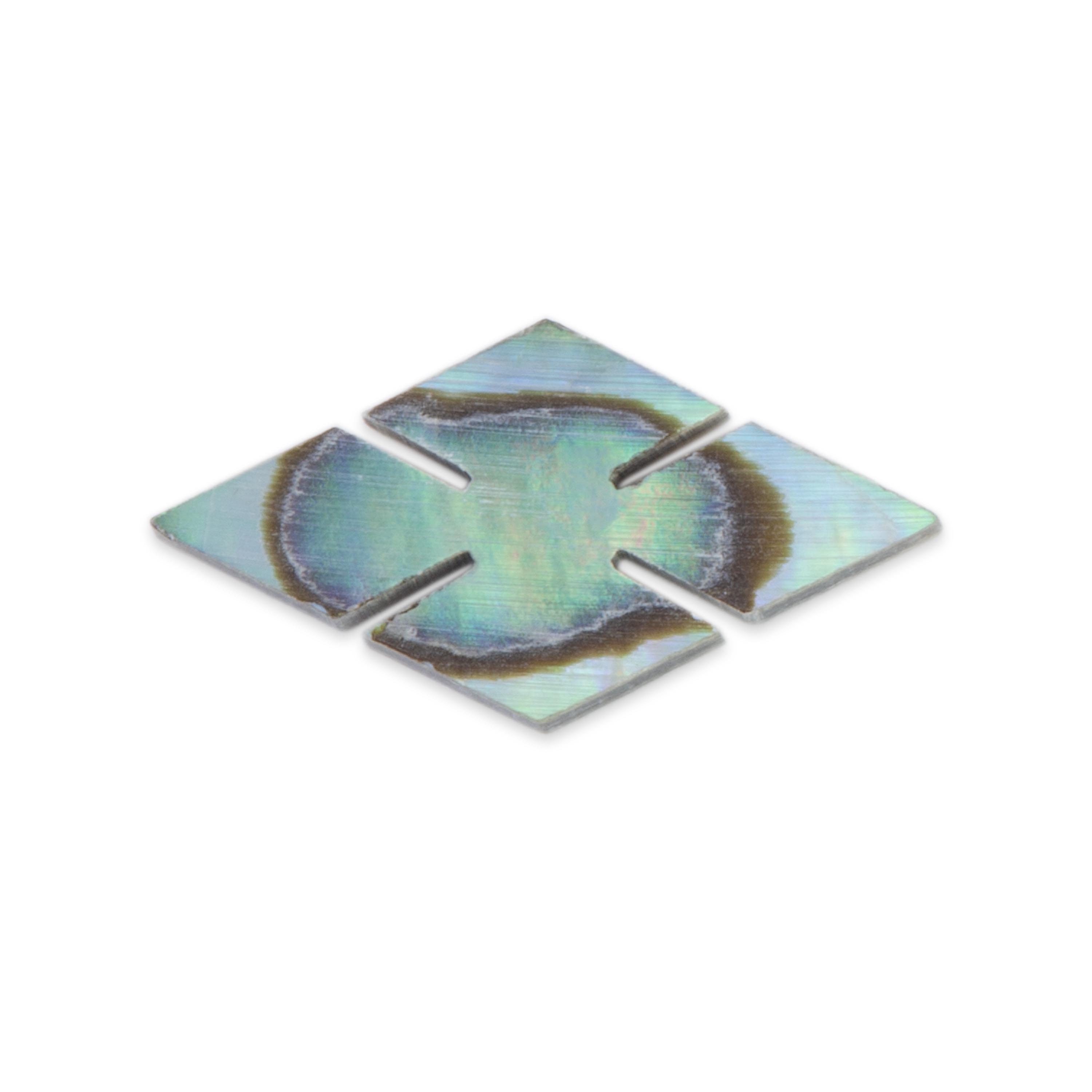 Abalone Diamonds, 14.5mm (37/64") Abalone Diamonds, 14.5mm (37/64")