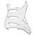 Strat Pickguard, Relic White / black / white