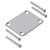 Neck Mounting Plate, Chrome, with screws