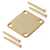 Neck Mounting Plate, Gold, with screws