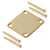 Neck Mounting Plate, Gold, with screws