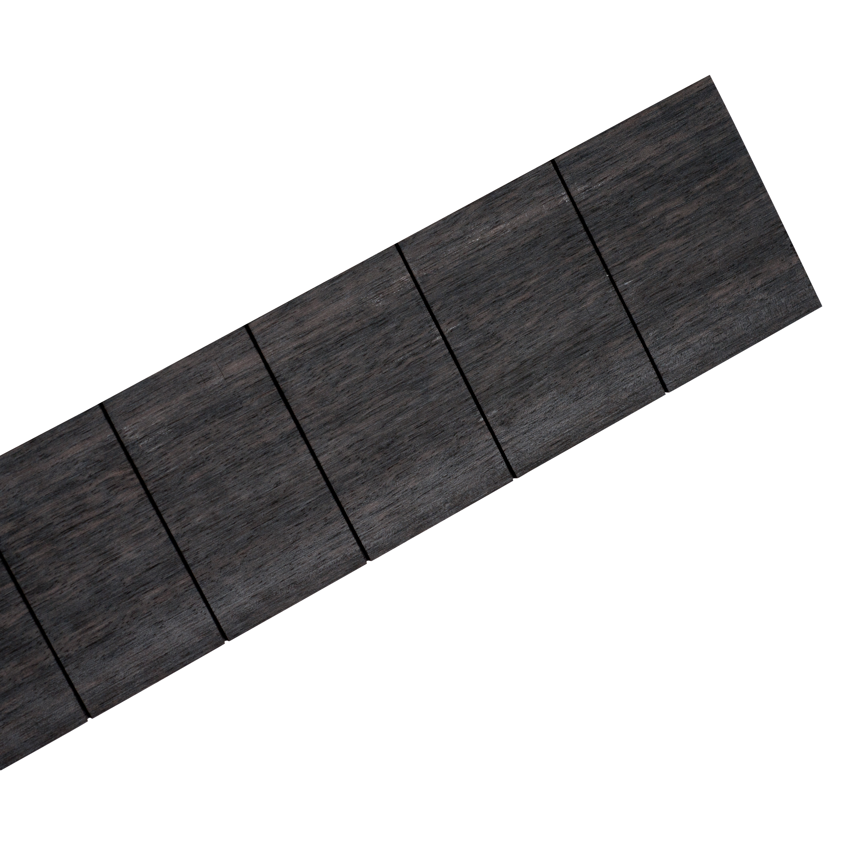 Slotted Fingerboard for 5-string Banjo, Ebony Slotted Fingerboard for 5-string Banjo, Ebony