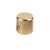 Flat-top Knob, Gold, 1/4" shaft