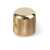 Dome Knob, Gold, 1/4" shaft