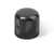 Dome Knob, Black, 6mm shaft