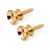 Strap Buttons, Gold, set of 2