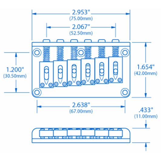 Gotoh Hardtail Bridge StewMac