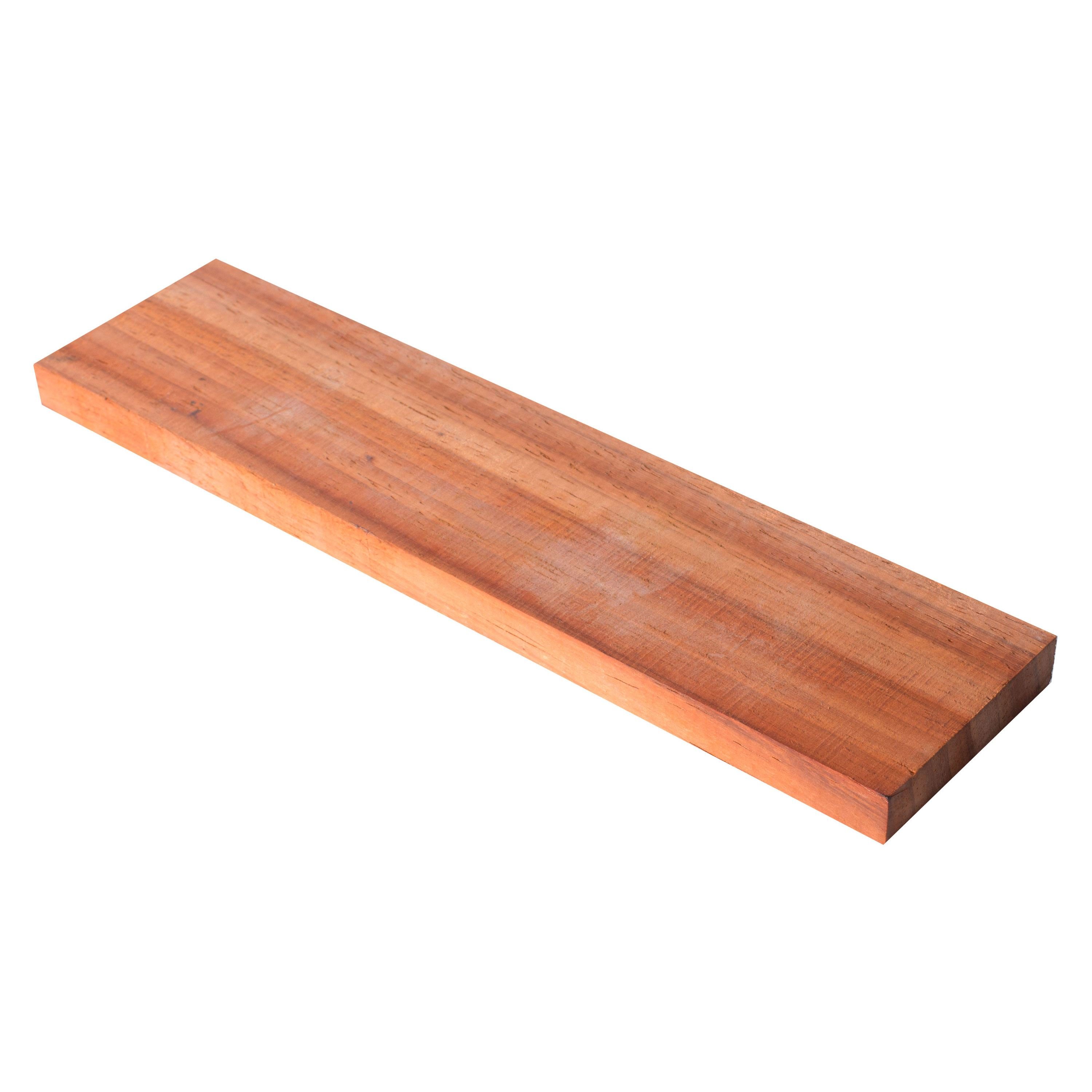 Flattop Guitar Bridge Blank, Padauk