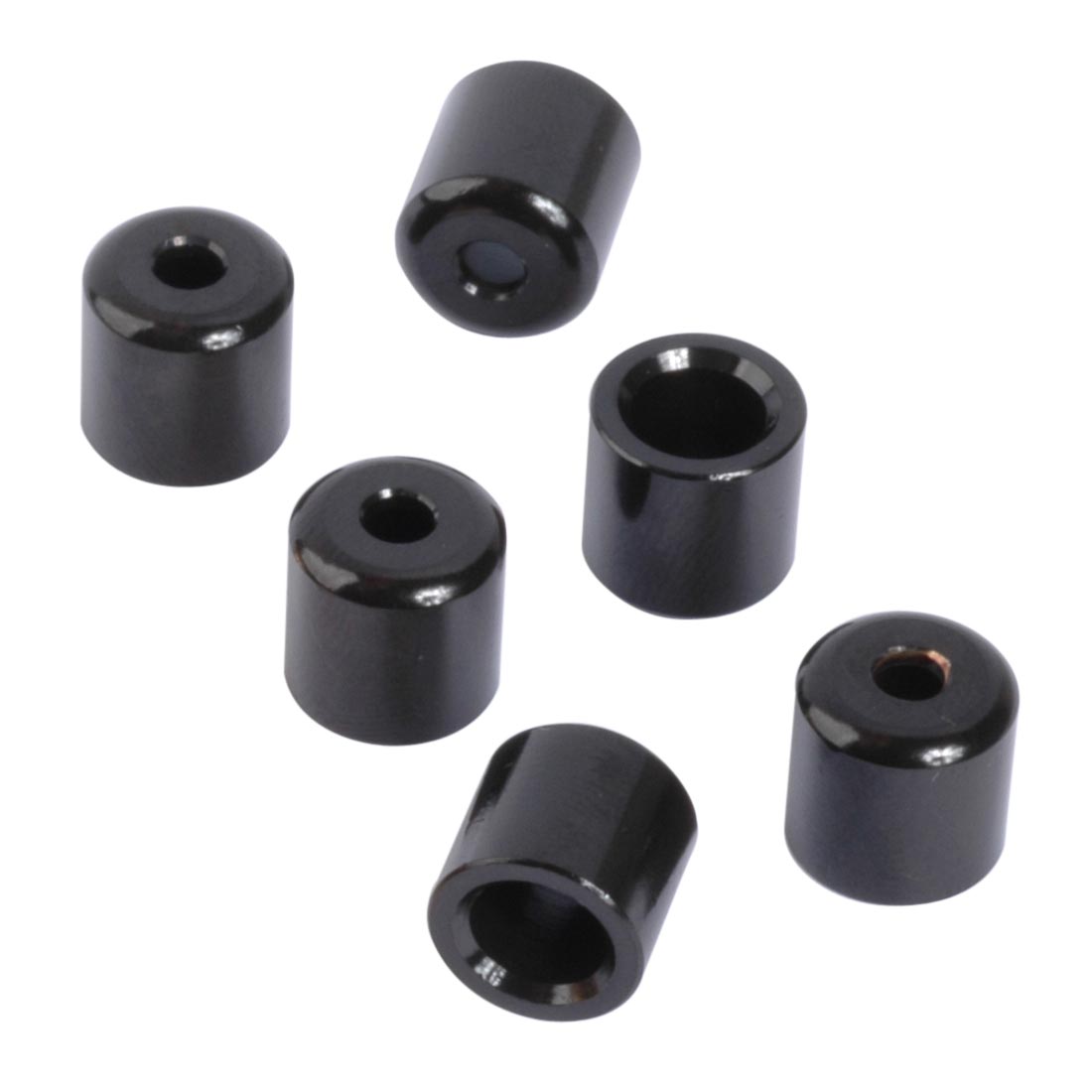 Flush-fit Guitar String Ferrules, Black, set of 6 Flush-fit Guitar String Ferrules, Black, set of 6