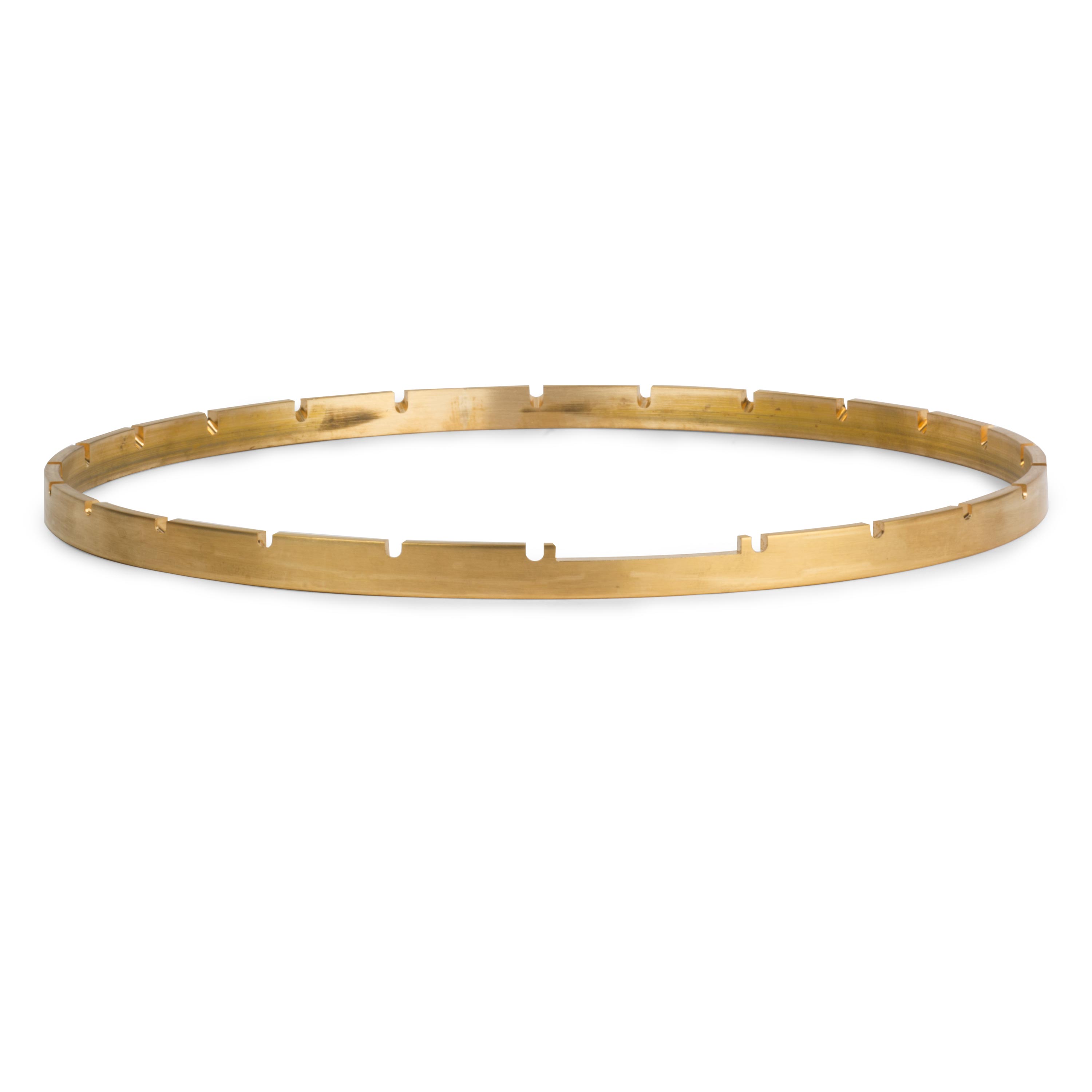 Five-Star Notched Banjo Tension Hoops, 11" Unplated Brass, 24-Notch Five-Star Notched Banjo Tension Hoops, 11" Unplated Brass, 24-Notch