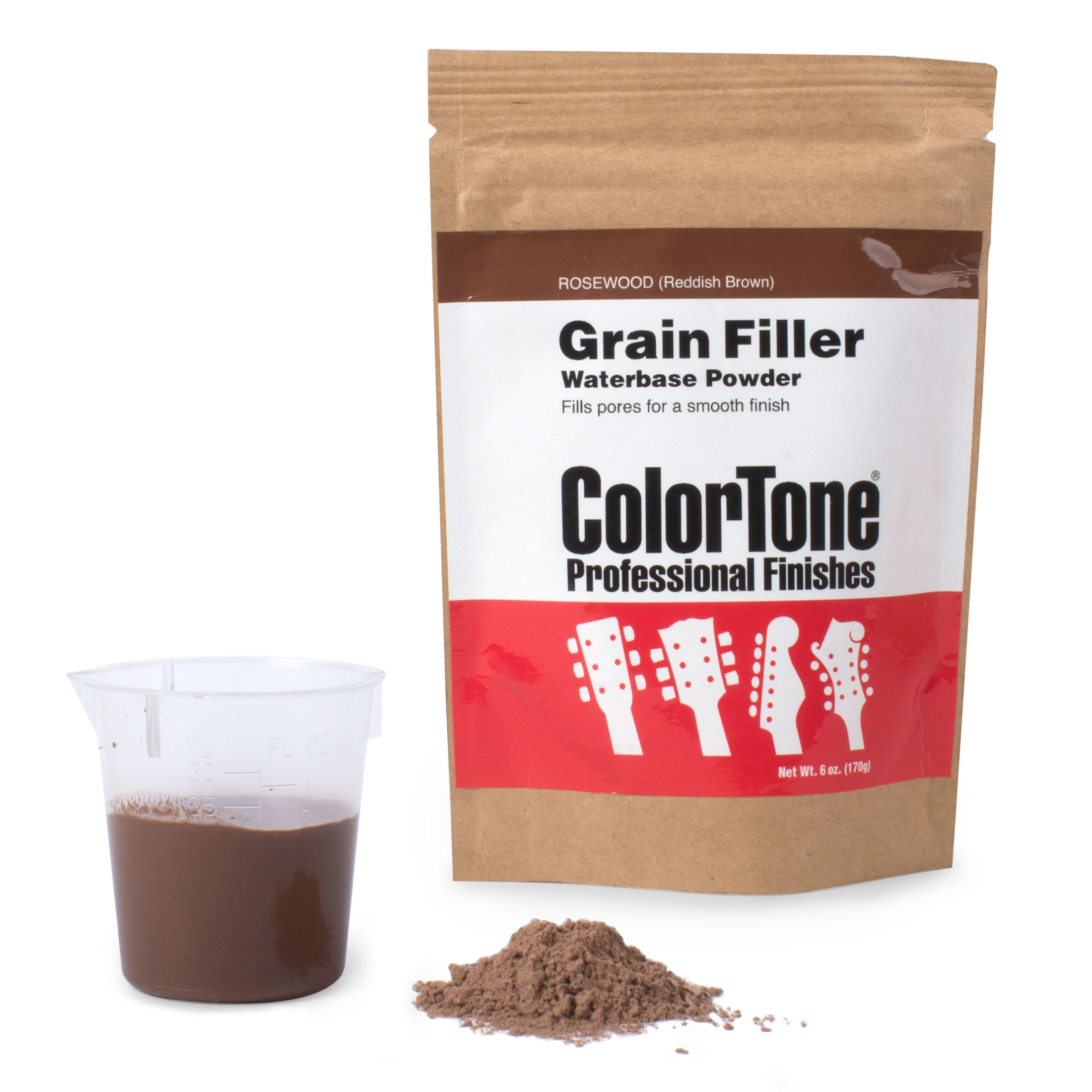 ColorTone Powdered Grain Filler, Rosewood (Reddish Brown) ColorTone Powdered Grain Filler, Rosewood (Reddish Brown)
