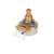 Gibson Accessories 500k Ohm Audio Taper Potentiometer, Short shaft