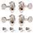 Grover Ukulele Tuners with Long String Posts, Nickel, set of 4