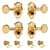 Grover Ukulele Tuners with Long String Posts, Gold, set of 4