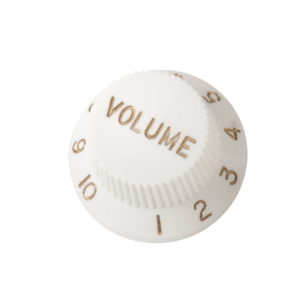 Strat Knob, Volume, white Strat Knob, Volume, white