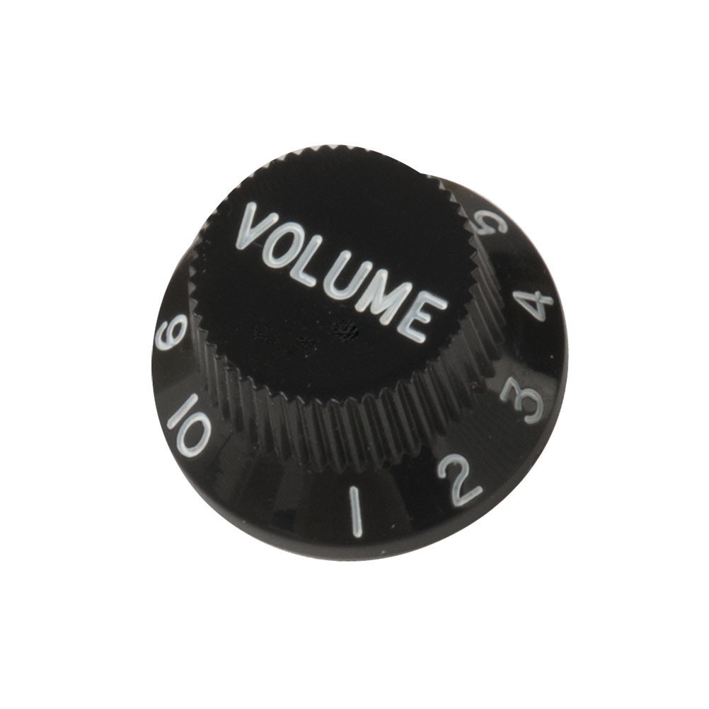 Strat Knob, Volume, black Strat Knob, Volume, black