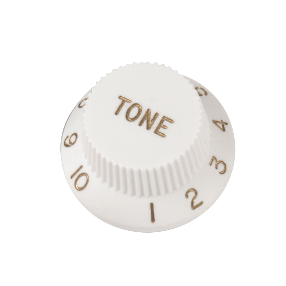Strat Knob, Tone, white Strat Knob, Tone, white