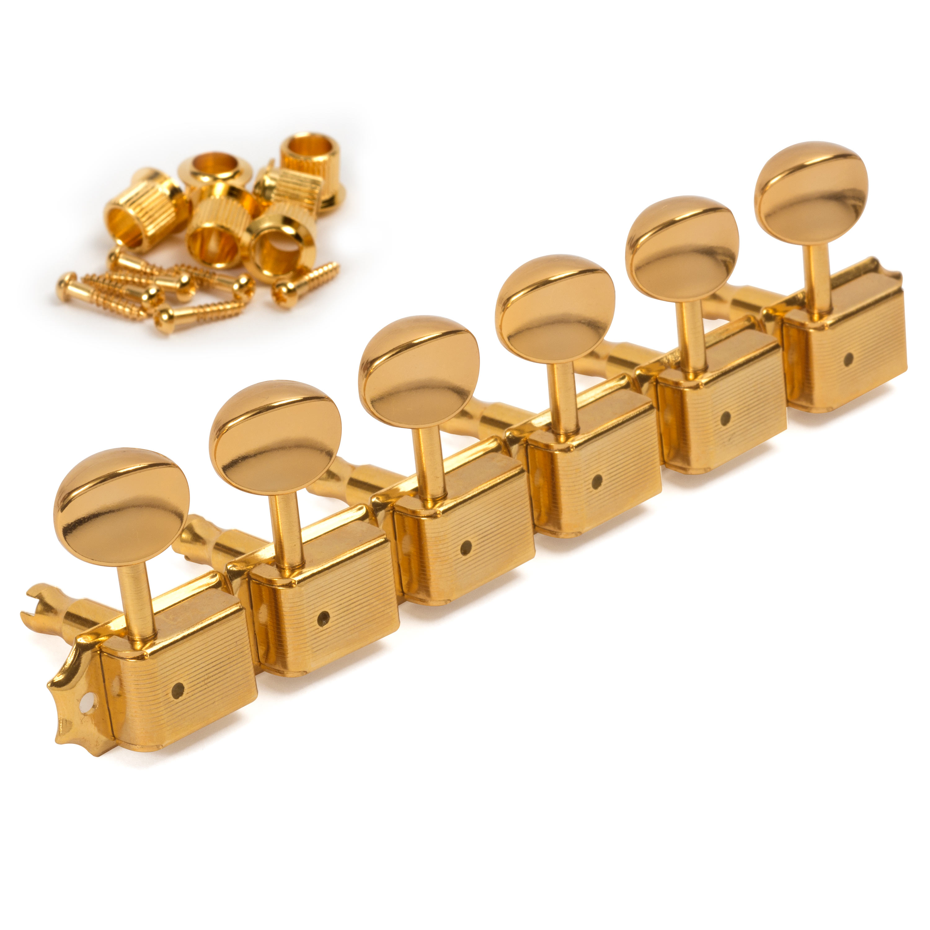Gotoh Vintage style Oval Knob 6 In Line Tuners StewMac