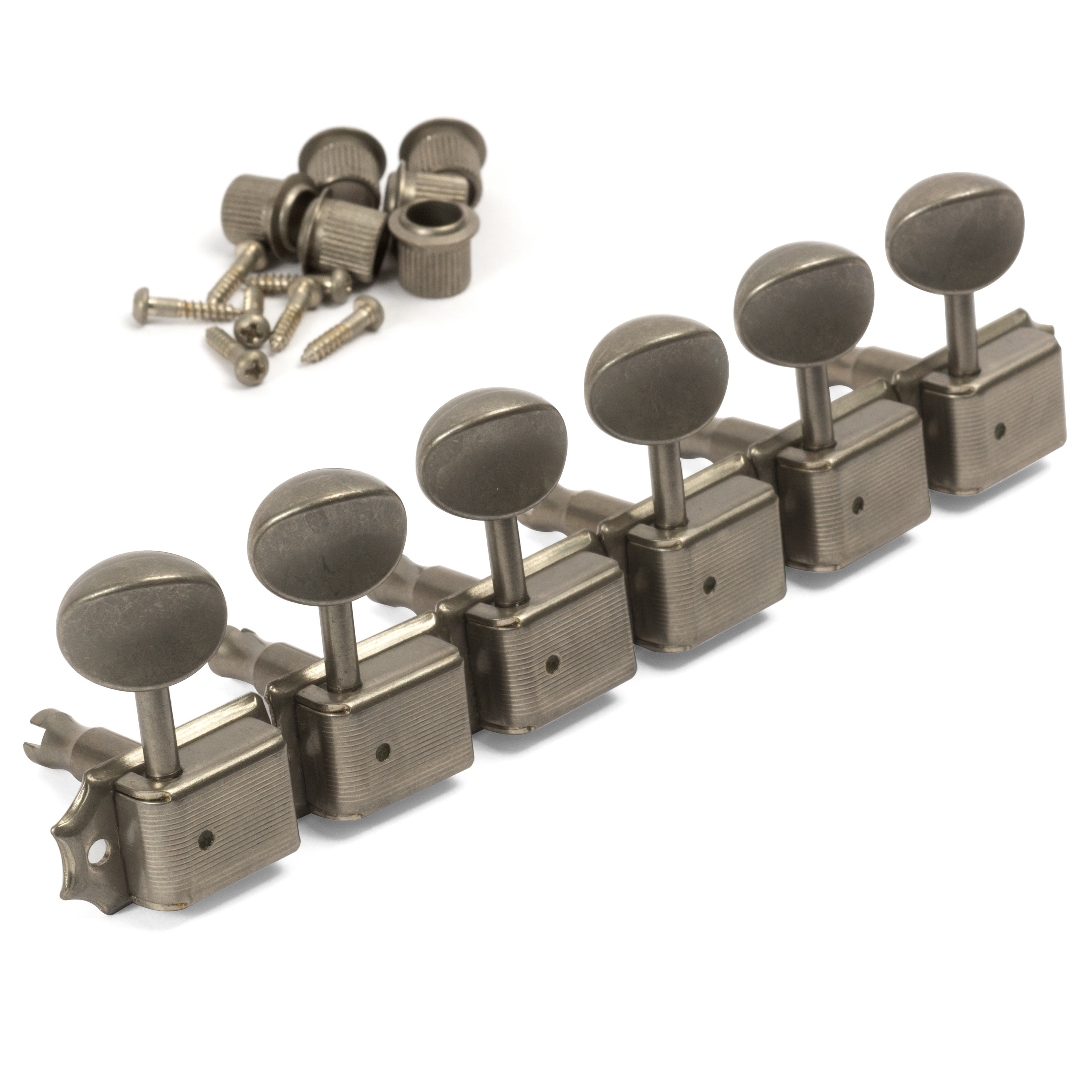 Gotoh Vintage style Oval Knob 6 In Line Tuners StewMac