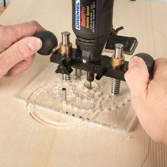 Rosette Router Bit StewMac Rosette Router Base - StewMac