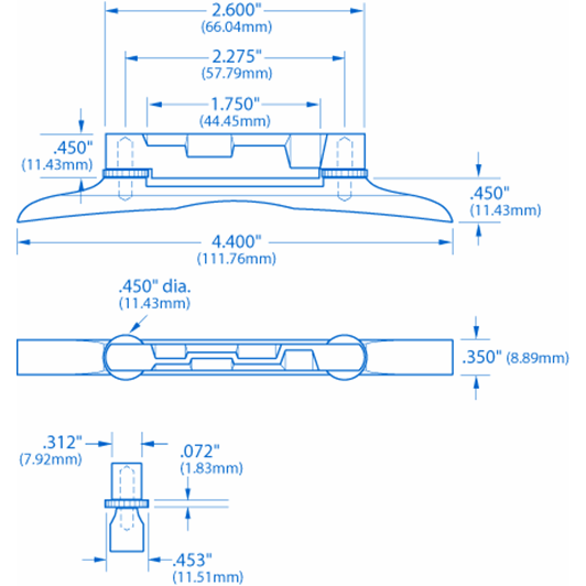Adjustable Archtop Mandolin Bridge StewMac