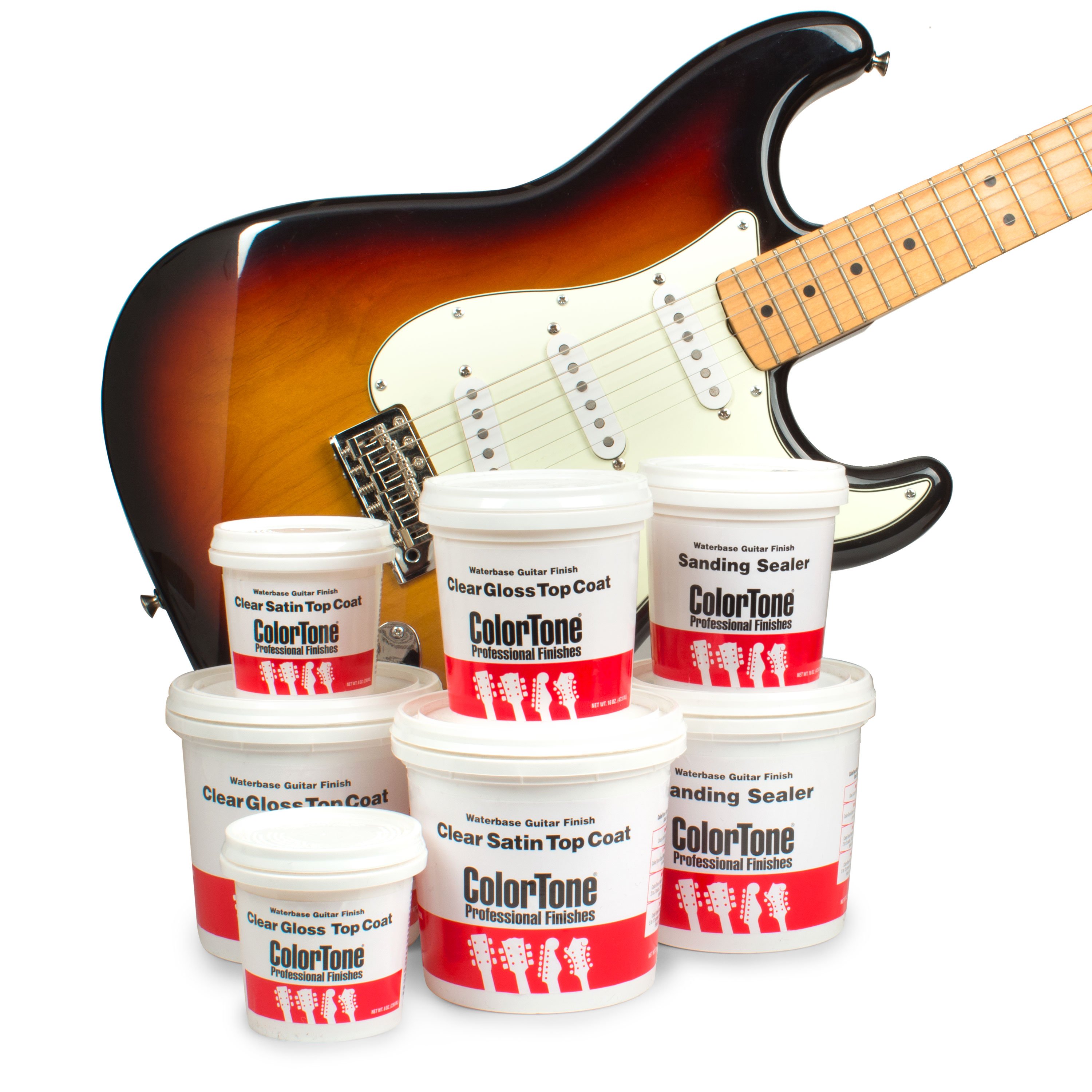 ColorTone Waterbase Guitar Finish, Satin Top Coat