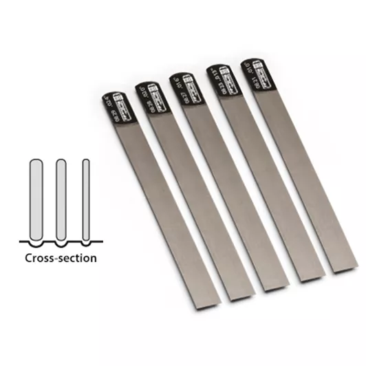 Gauged Files Rounded Gauged Nut Slotting Files - StewMac