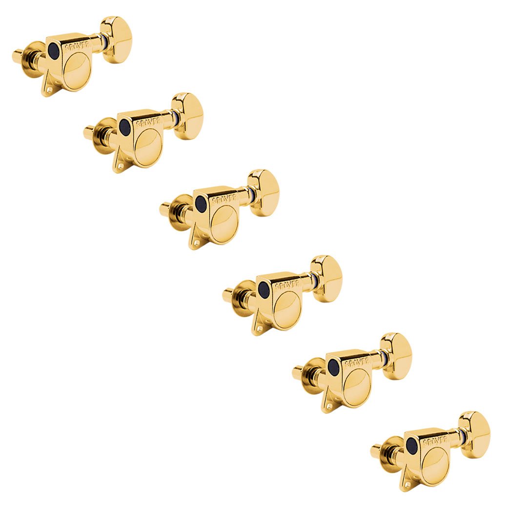 Grover Mini Locking Rotomatics (406 Series) 6-In-Line Tuners