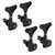 Gotoh Compact Bass Tuner, 2L+2R Set, Black, 2L/2R