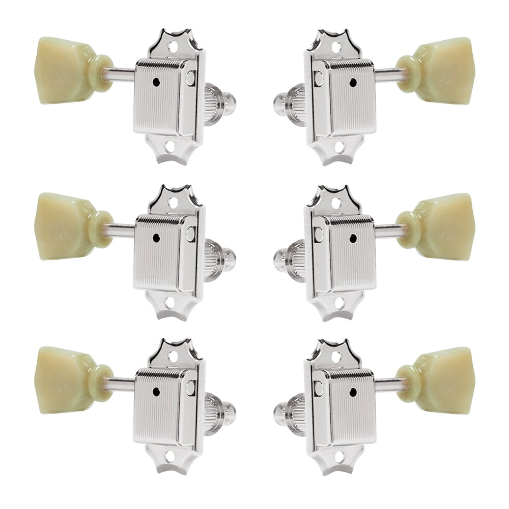 Gotoh Vintage Keystone-style 3+3 Tuning Machines, Nickel Gotoh Vintage Keystone-style 3+3 Tuning Machines, Nickel