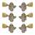 Gotoh Vintage Keystone-style 3+3 Tuning Machines, Relic Nickel