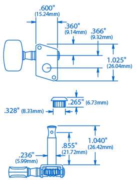 Economy Open Gear 3+3 Tuners