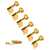 Golden Age Oval Knob 6-In-Line Tuners, Gold