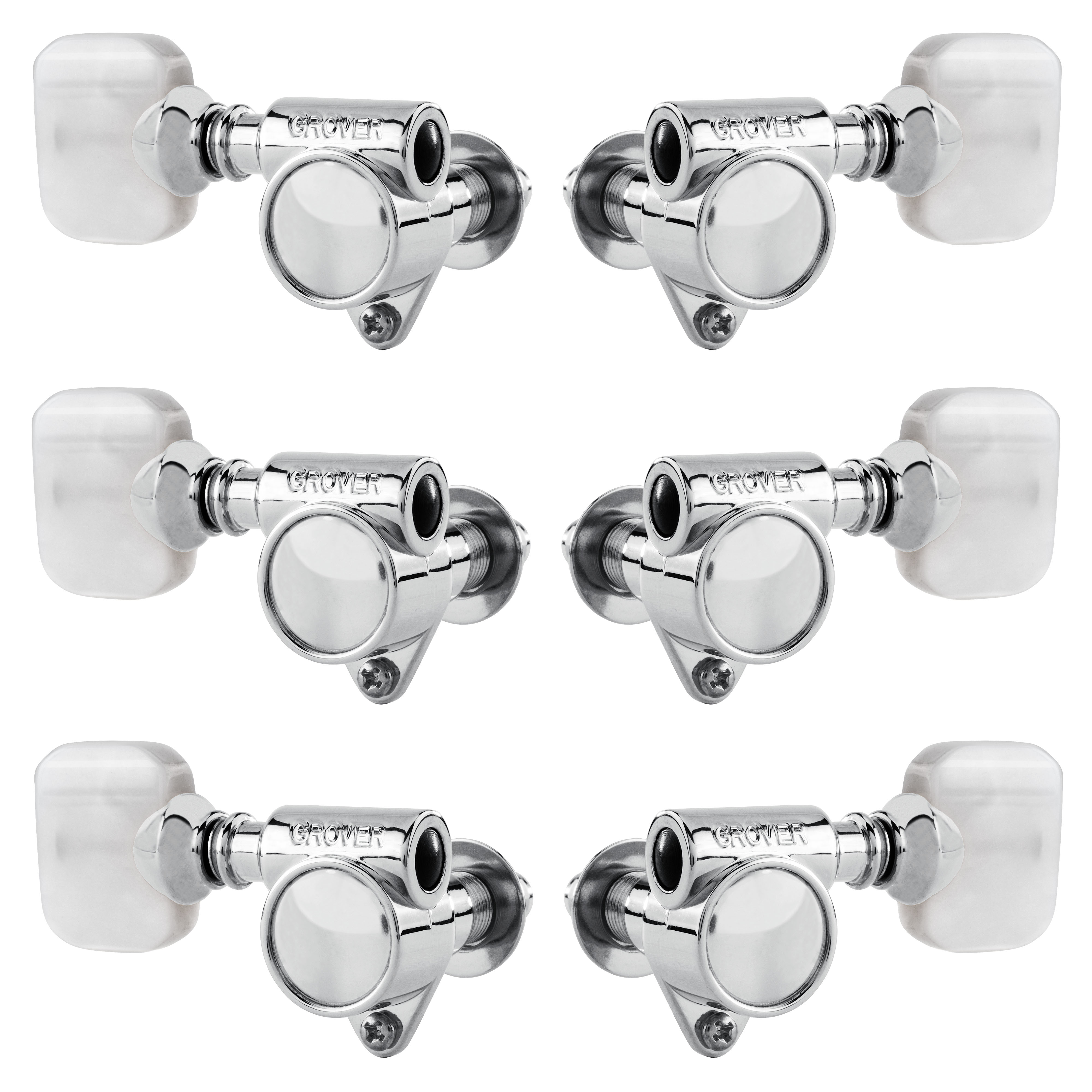 Grover "Milk Bottle" Rotomatic (103 Series) 3+3 Tuners with Pearloid Knobs