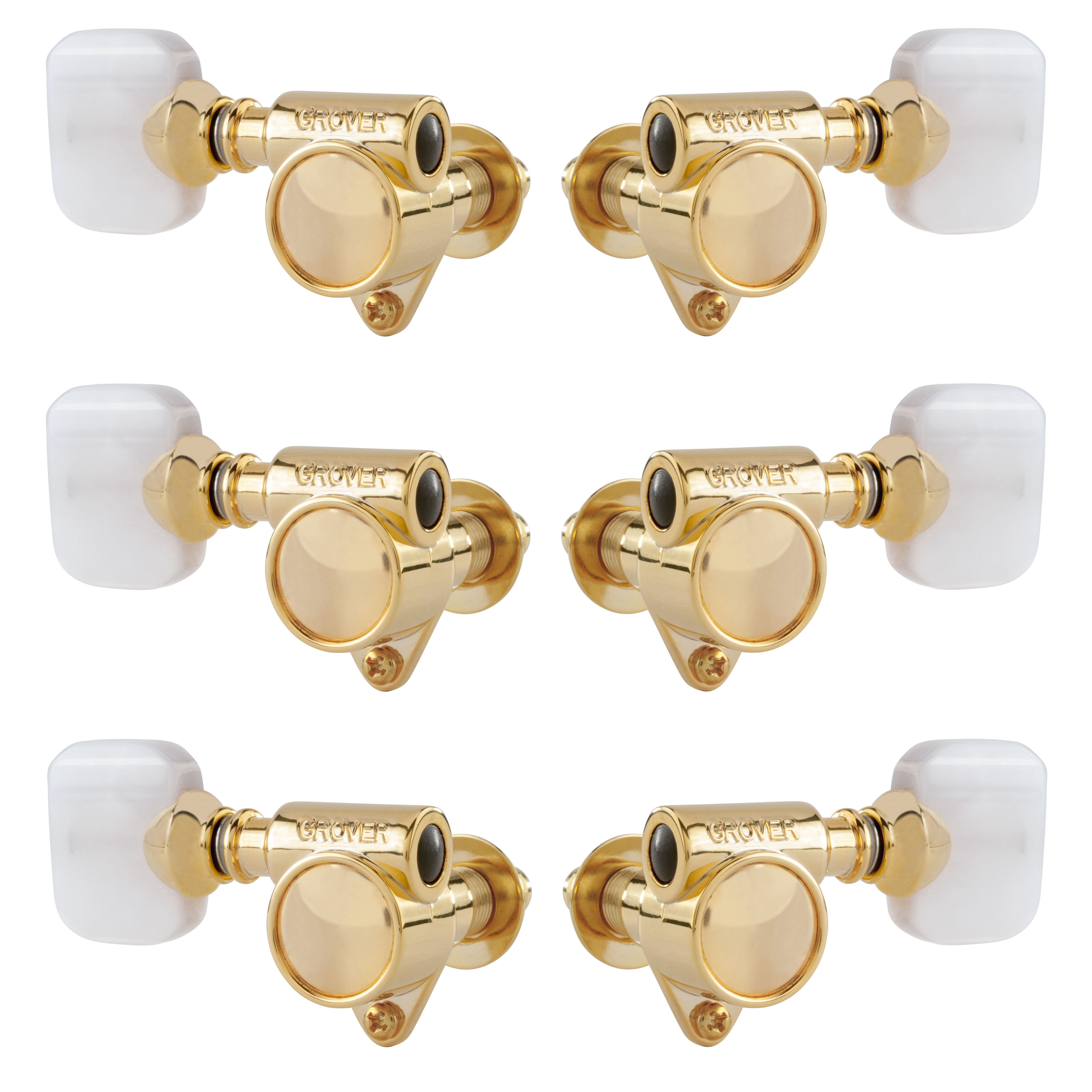Grover "Milk Bottle" Rotomatic (103 Series) 3+3 Tuners with Pearloid Knobs