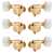 Grover "Milk Bottle" Rotomatic (103 Series) 3+3 Tuners with Pearloid Knobs, Gold