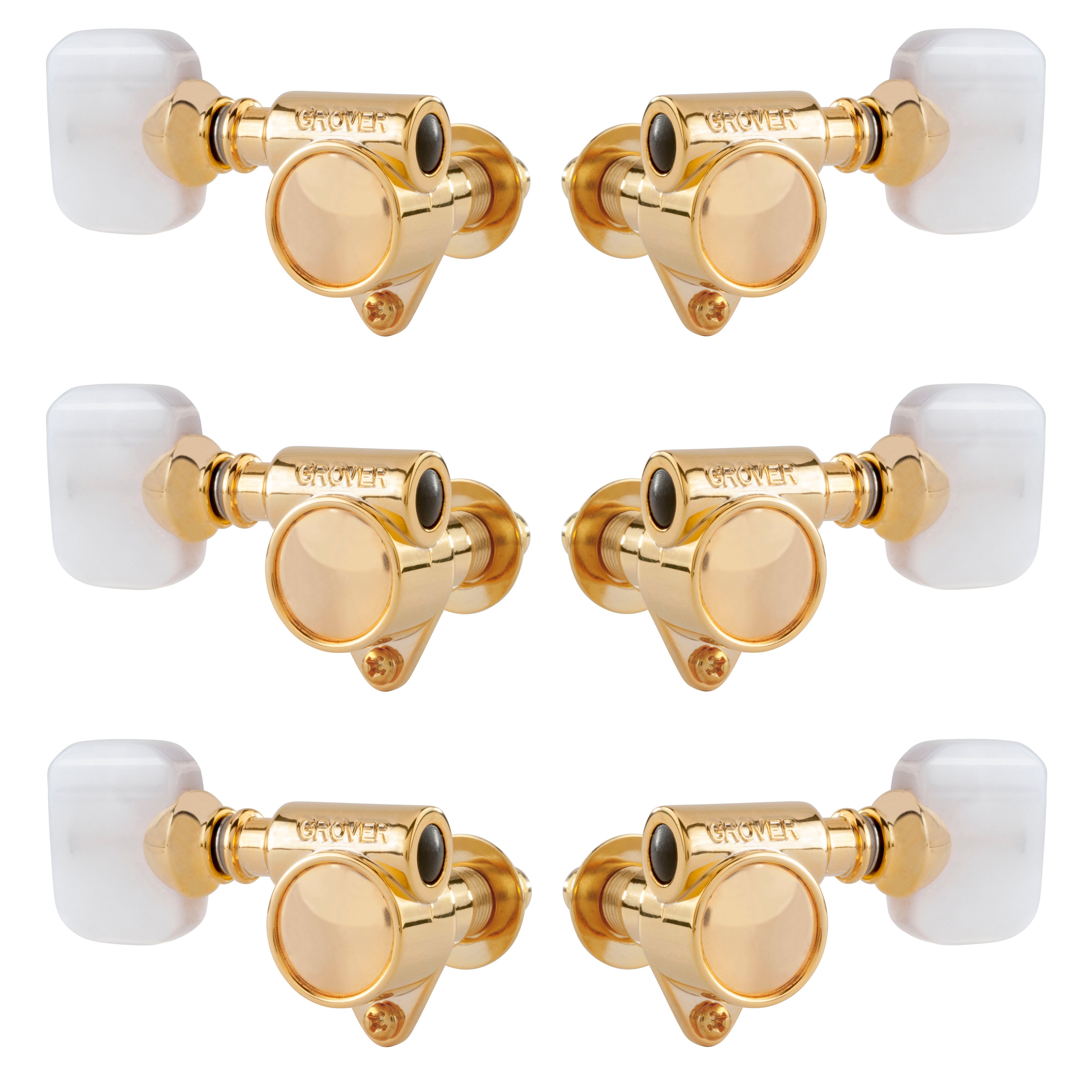 Grover "Milk Bottle" Rotomatic (103 Series) 3+3 Tuners with Pearloid Knobs