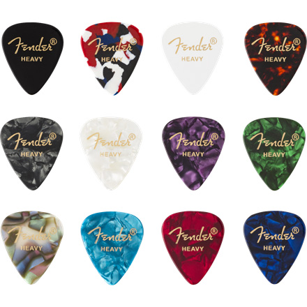 Fender Celluloid Picks Medley 351 Shape Thin