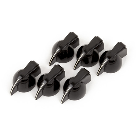 Fender Pure Vintage Black "Chicken Head" Amplifier Knobs