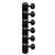 TonePros Kluson 6-In-Line Locking Tuners with Threaded Bushings, Black